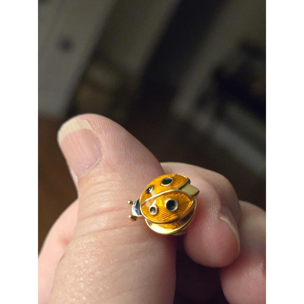 AVON Lady Bug Tack Pin Vintage 1980s